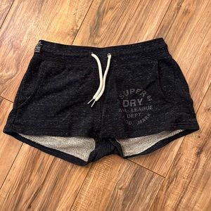 superdry sweat shorts navy - small